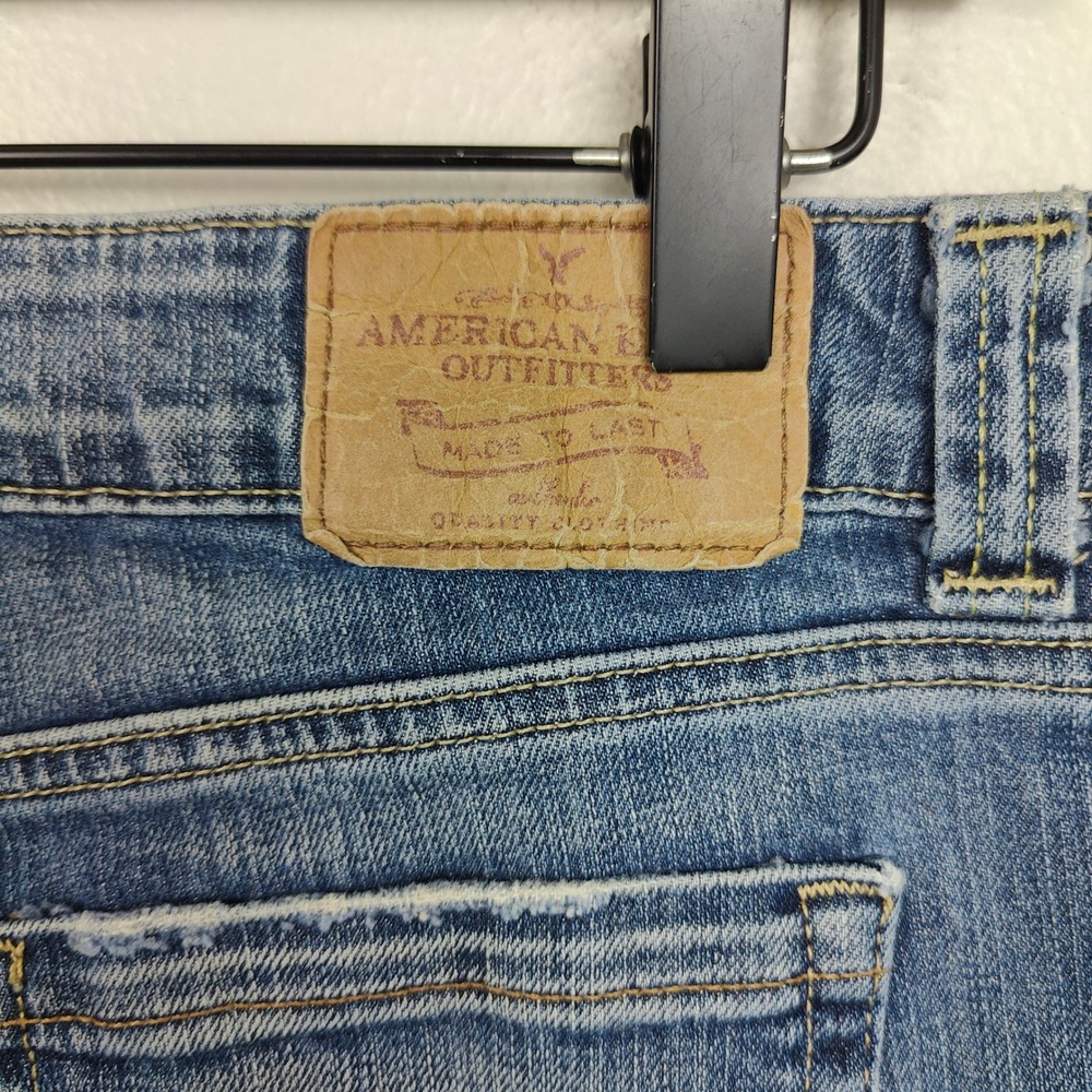 Vintage Y2K American Eagle Boyfriend 77 Jeans Womens 8 Short Low Rise Bootcut - Picture 10 of 16